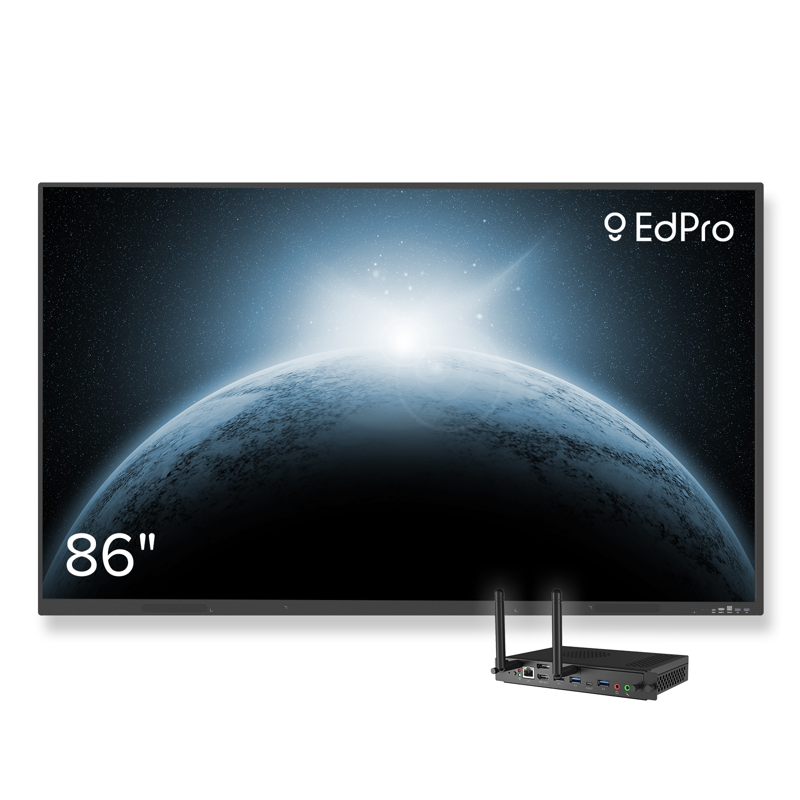 Інтерактивна панель EdPro Touch S 86" (ETP86S), OPS ПК (Intel i7 12Gen/16/512/W11Pro), настінне кріплення